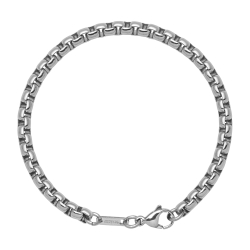 BALCANO - Round Venetian Chain / Abgerundetes venezianisches Würfel-Armband mit hochglanzpolitur - 5 mm