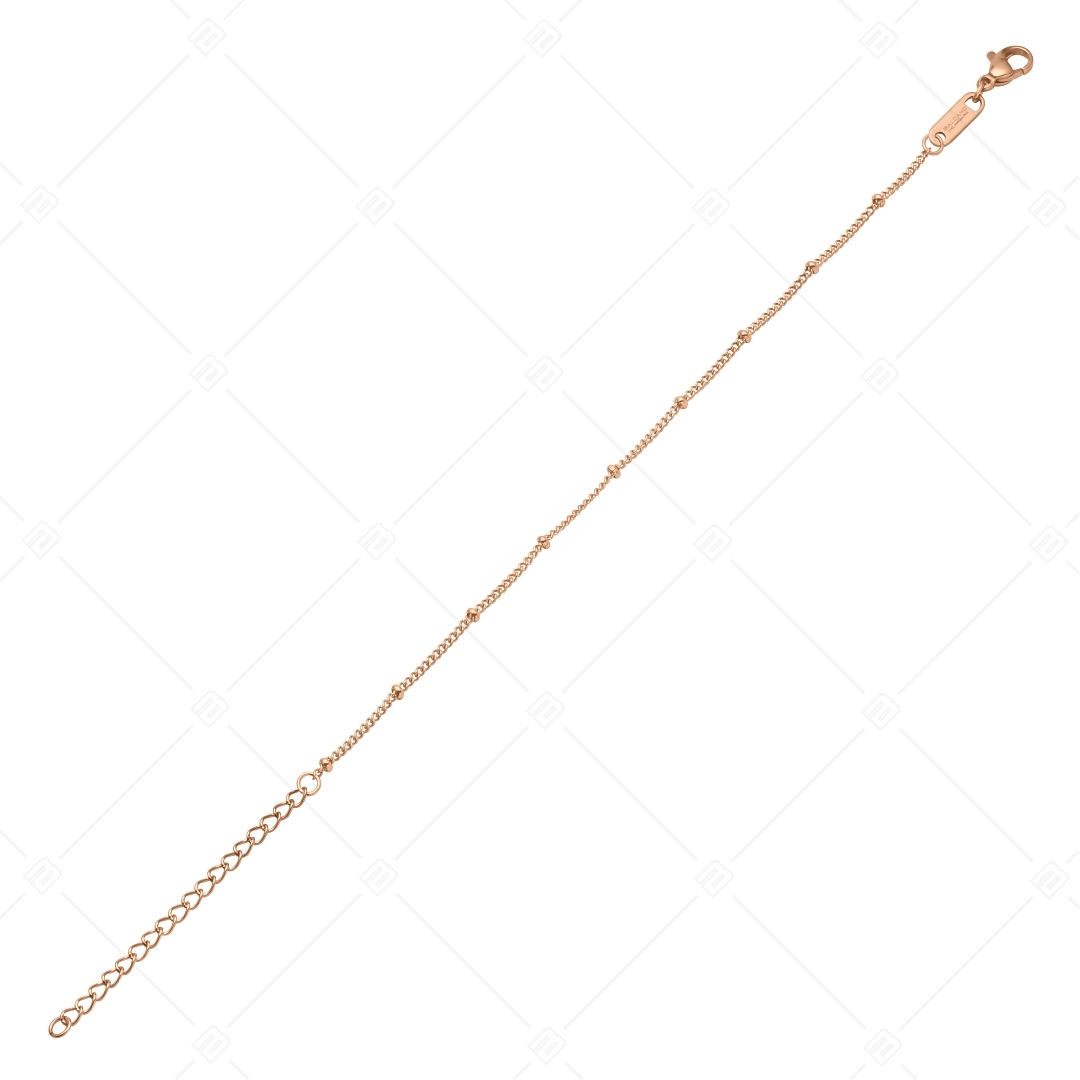 BALCANO - Saturn / Stainless Steel Saturn Chain-Bracelet, 18K Rose Gold Plated - 1,5 mm (441262BC96)