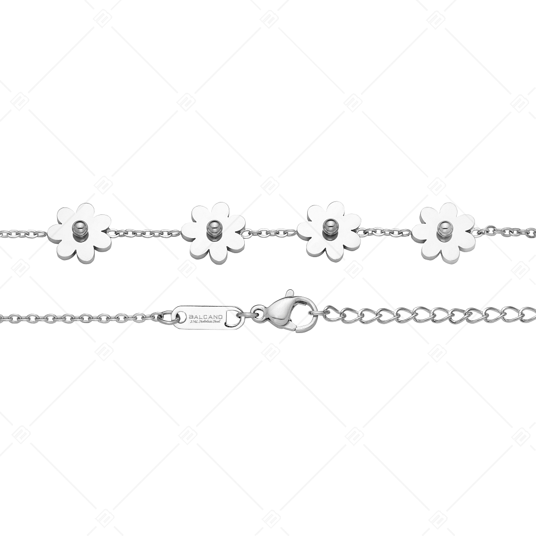 BALCANO - Marguerite / Stainless Steel Bracelet With Daisy Shape, High Polished (441276BC97)