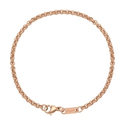 BALCANO - Belcher Chain bracelet, 18K rose gold plated - 3 mm