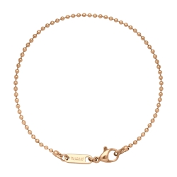 BALCANO - Ball Chain bracelet, 18K rose gold plated - 1,5 mm
