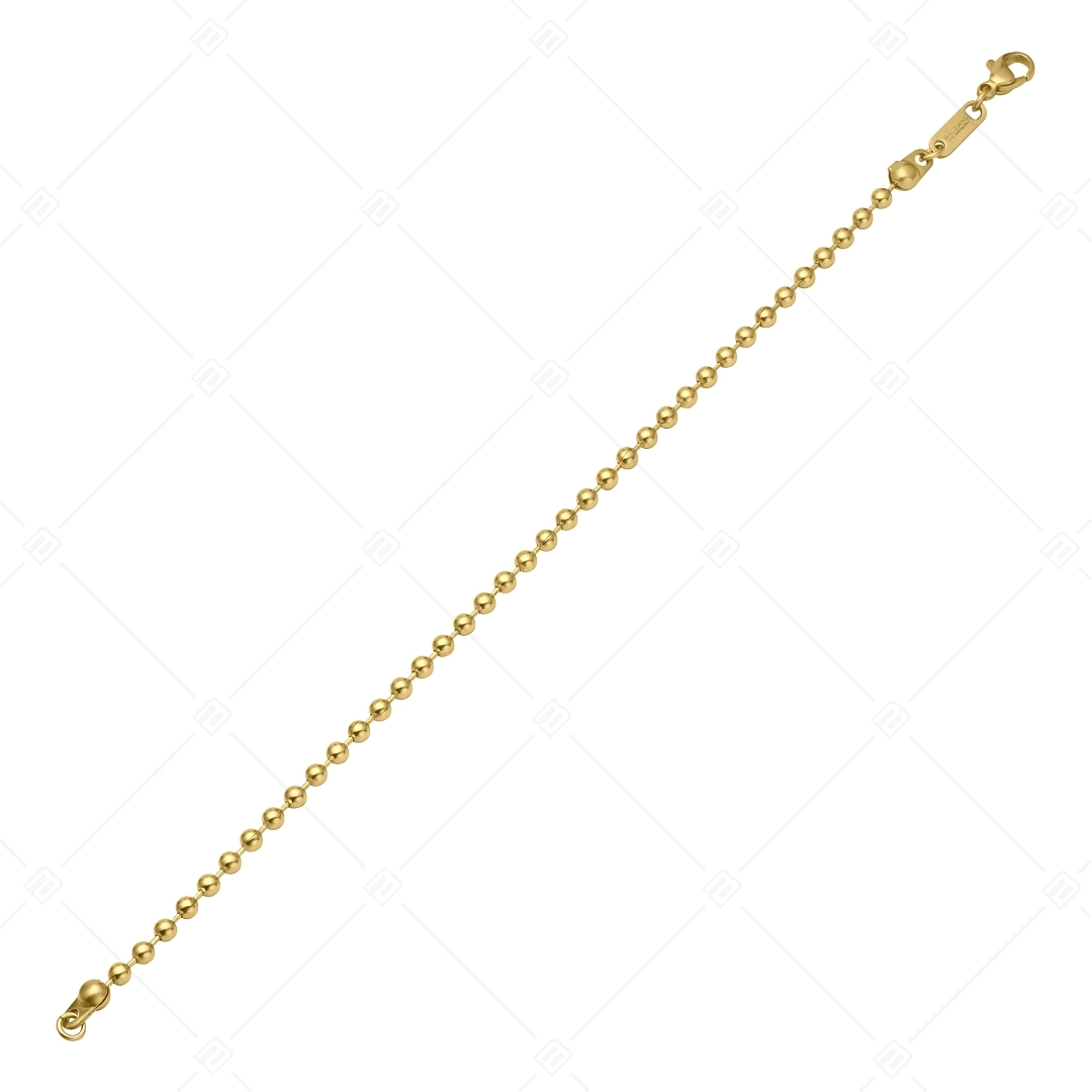 BALCANO - Ball Chain / Bracelet à baies plaqué or 18K - 3 mm (441315BC88)