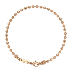 BALCANO - Ball Chain bracelet, 18K rose gold plated - 3 mm
