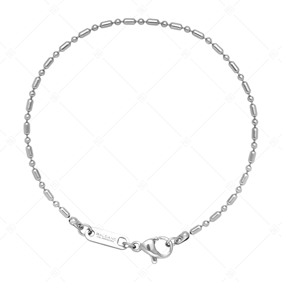 BALCANO - Ball and Bar Chain bracelet, high polished - 1,5 mm (441322BC97)