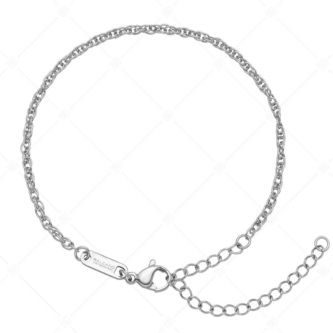 BALCANO - Prince of Wales / Stainless Steel Prince of Wales Chain-Bracelet,, High Polished - 2 mm (441353BC97)
