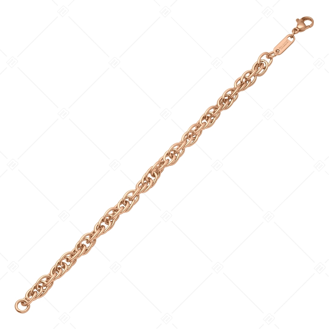 BALCANO - Prince of Wales Chain bracelet, 18K rose gold plated - 6 mm (441358BC96)