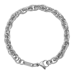 BALCANO - Prince of Wales / Stainless Steel Prince of Wales Chain-Bracelet, High Polished - 6 mm