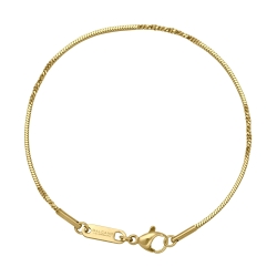 BALCANO - Fancy / Stainless Steel Fancy Chain-Bracelet, 18K Gold Plated - 1,1 mm