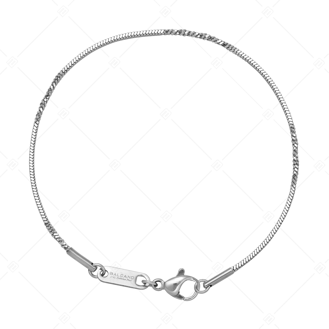 BALCANO - Fancy Chain bracelet, high polished - 1,1 mm (441370BC97)