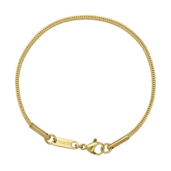 BALCANO - Foxtail / Stainless Steel Foxtail Chain-Bracelet, 18K Gold Plated - 1,5 mm