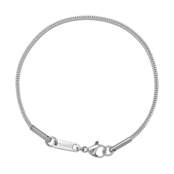 BALCANO - Foxtail / Edelstahl Fuchsschwanzkette-Armband mit Spiegelglanzpolierung - 1,5 mm