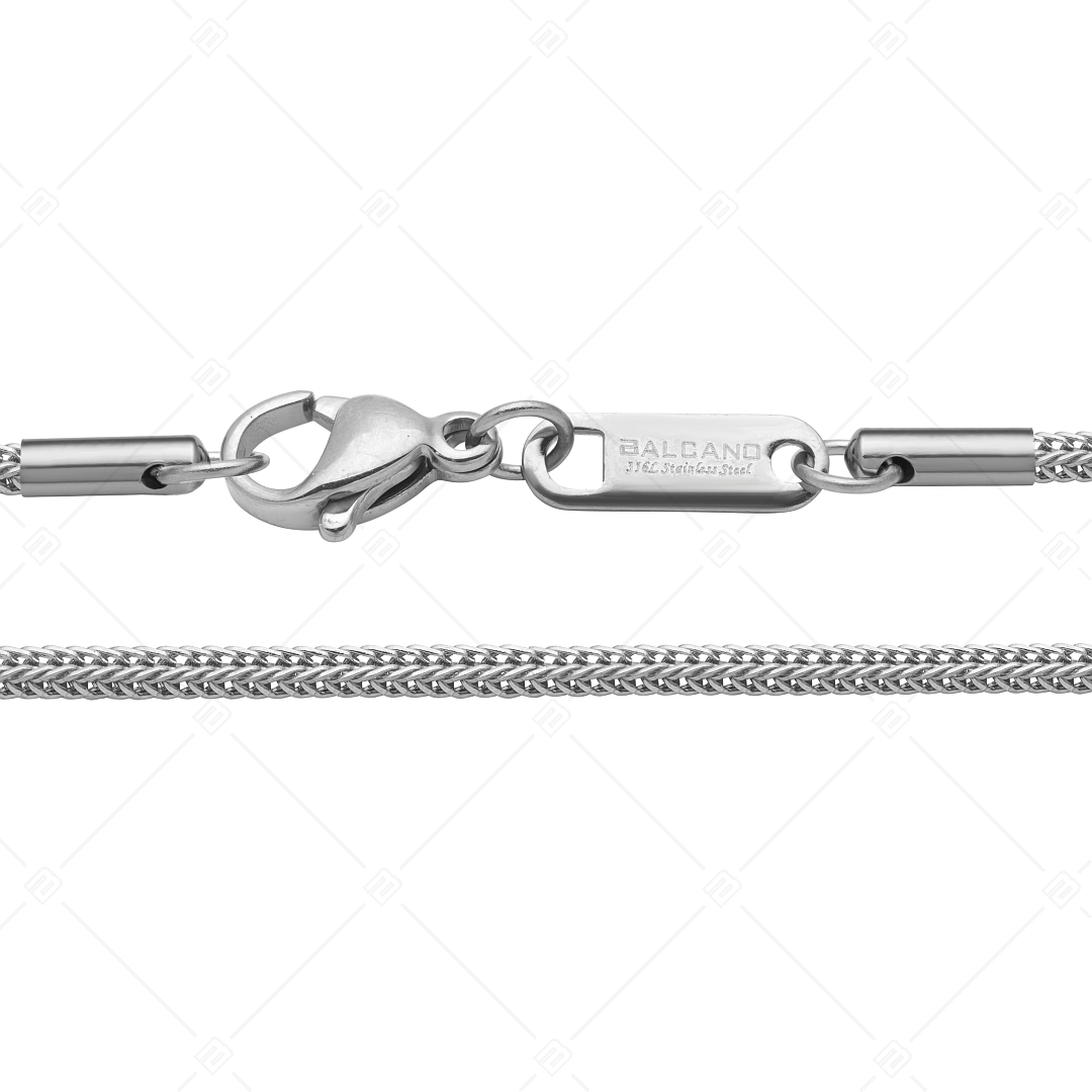 BALCANO - Foxtail / Edelstahl Fuchsschwanzkette-Armband mit Spiegelglanzpolierung - 1,5 mm (441382BC97)