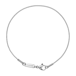 BALCANO - Spiga / Stainless Steel Spiga Chain-Bracelet, High Polished - 1,1 mm