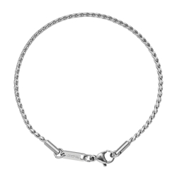 BALCANO - Spiga / Stainless Steel Spiga Chain-Bracelet, High Polished - 1,9 mm
