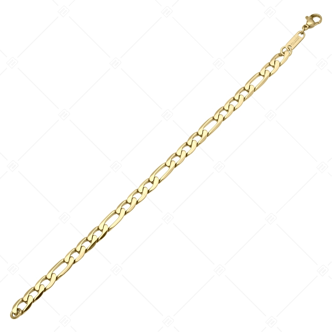BALCANO - Fiagro 3+1 Chain / Figaro 3+1  Armband, 18K vergoldet - 8 mm (441419BC88)