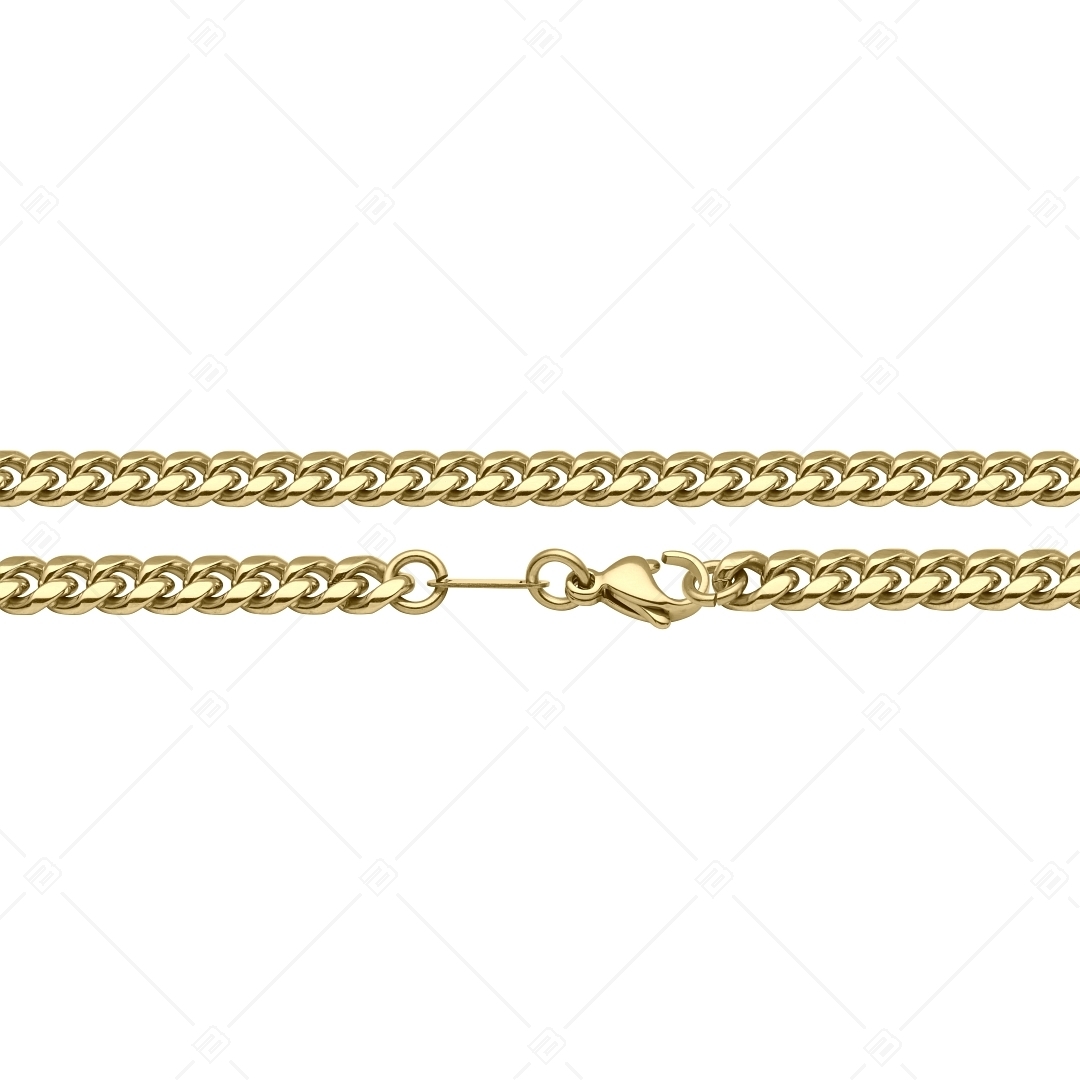 BALCANO - Curb Chain / Pancer-Edelstahl armband 18K vergoldet - 6 mm (441428BC88)