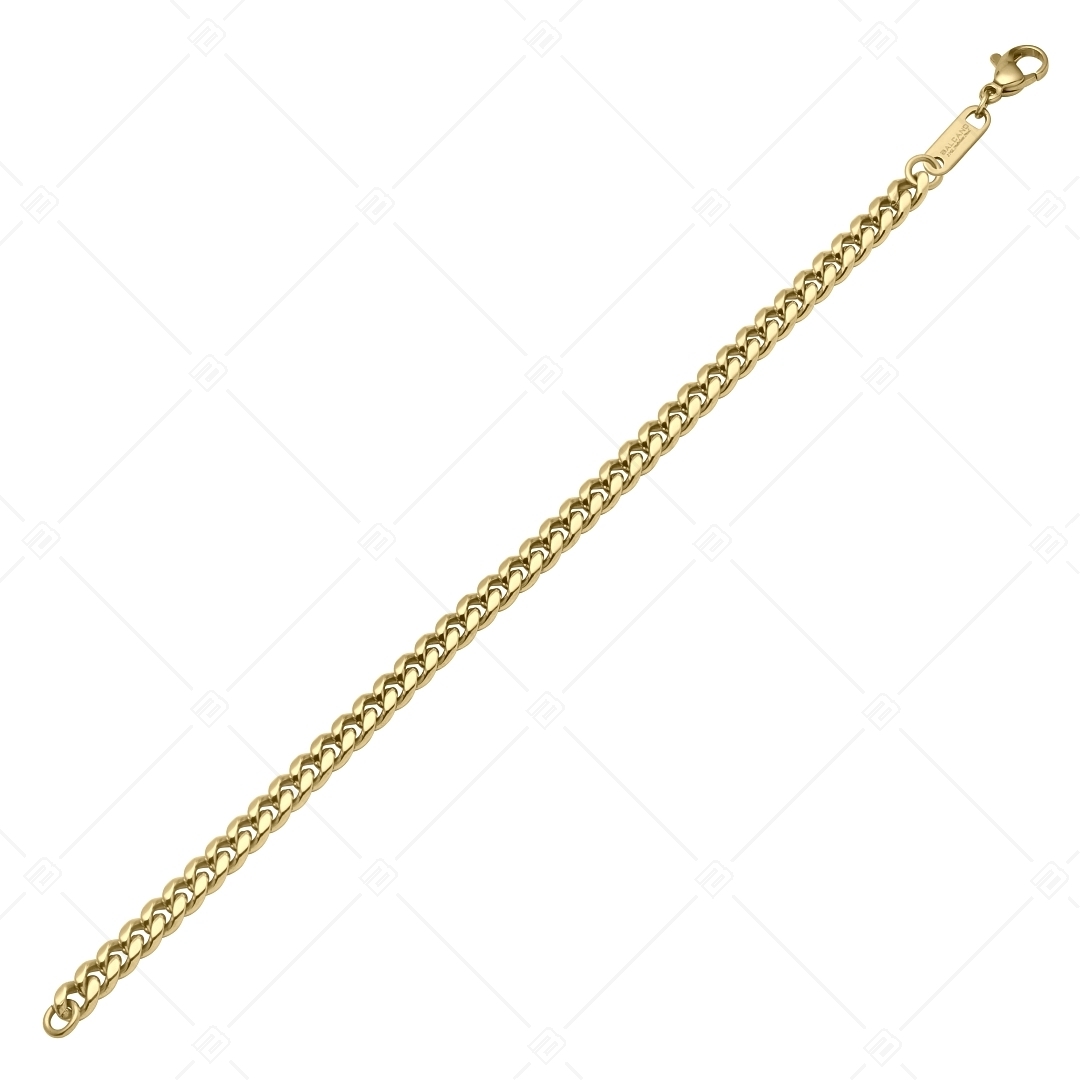 BALCANO - Curb Chain / Pancer-Edelstahl armband 18K vergoldet - 6 mm (441428BC88)