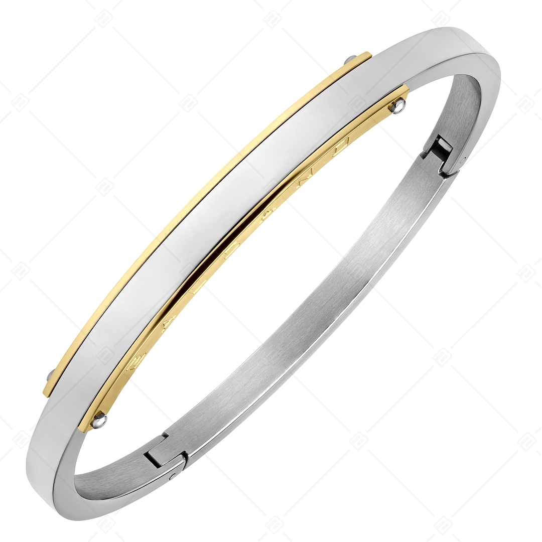 BALCANO - Kelly / Stainless Steel Bangle With High Polish and 18K Gold Plated (441476BL88)