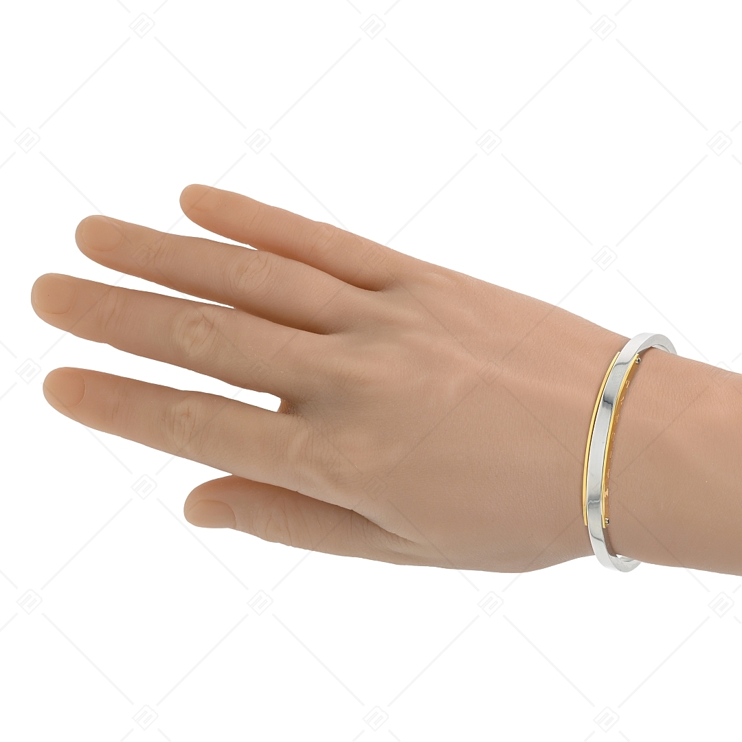 BALCANO - Kelly / Stainless Steel Bangle With High Polish and 18K Gold Plated (441476BL88)