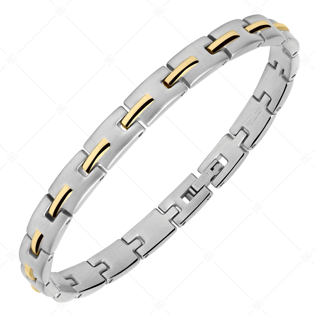 BALCANO - Phil / Stainless Steel Bracelet With Satin Finish, 18K Gold Plated (441481BC88)