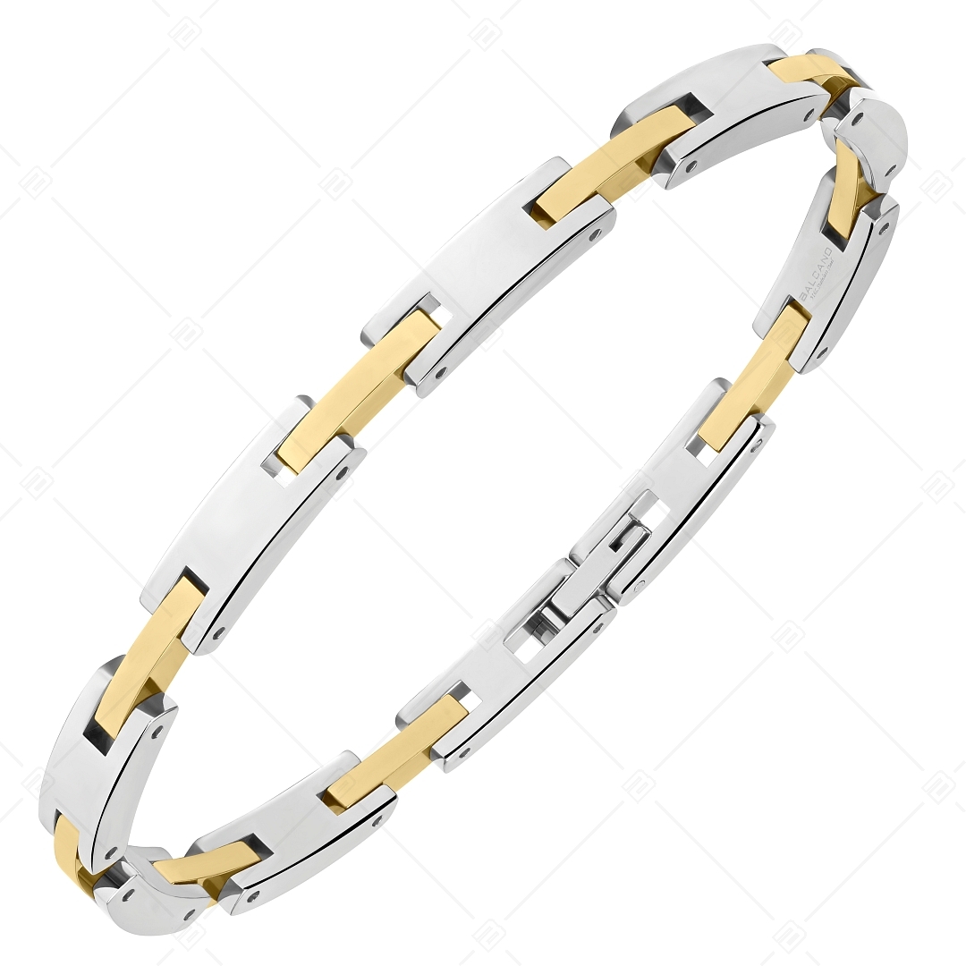 BALCANO - Tony / Stainless Steel Bracelet with High Polish and 18K Gold Plated (441482BC88)