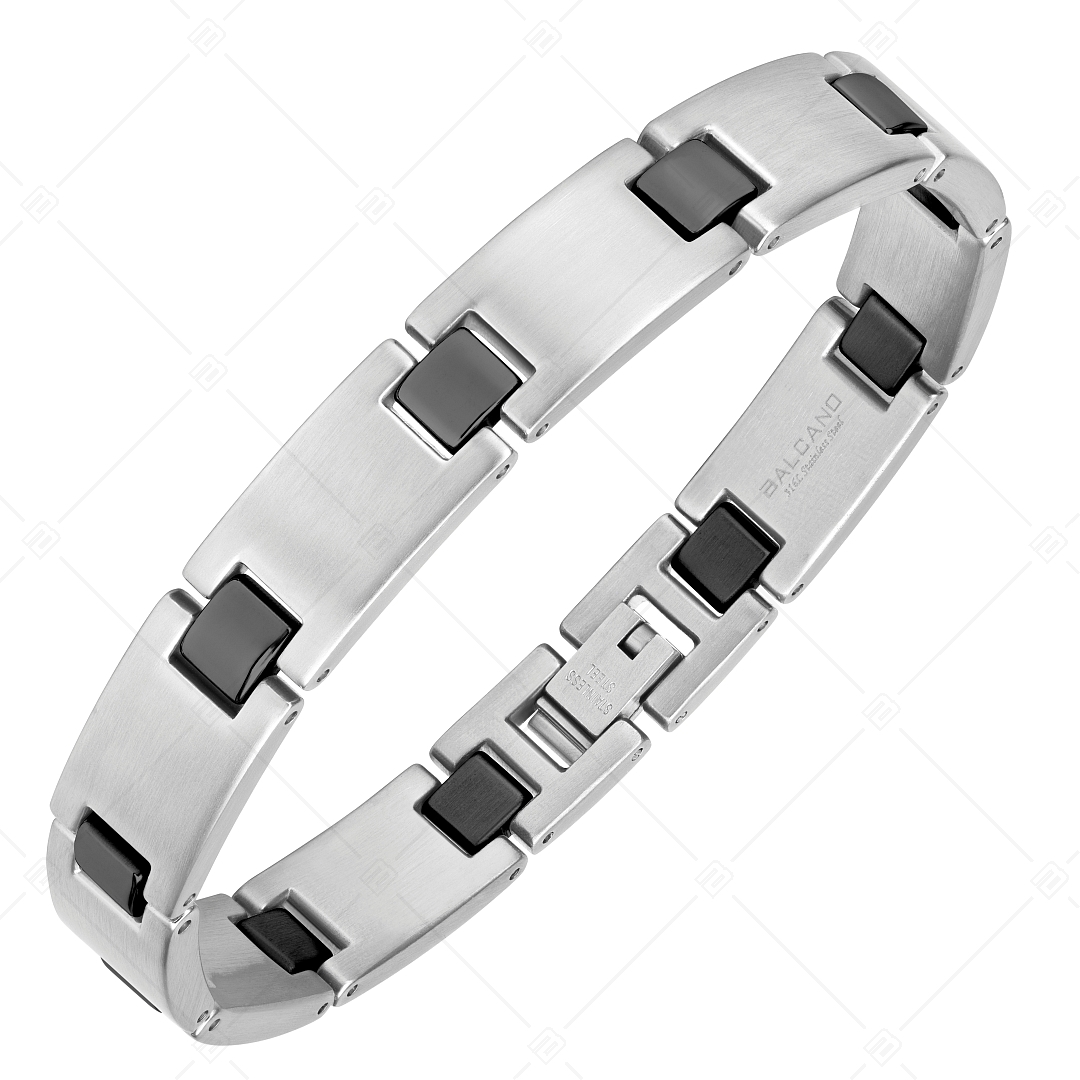 BALCANO - Denny / Stainless Steel Bracelet With Satin Finish and Black PVD Plated (441483BC11)