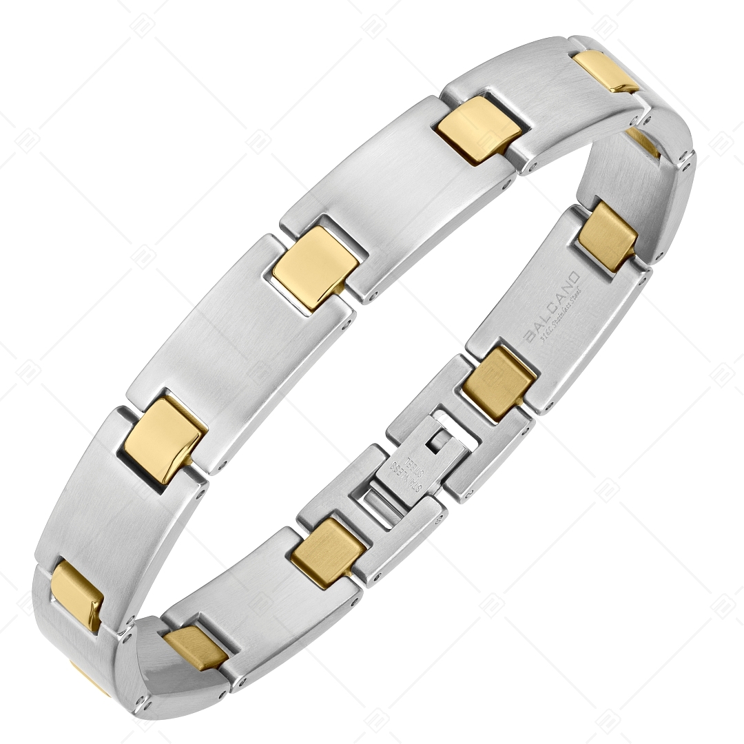 BALCANO - Denny / Stainless Steel Bracelet With Satin Finish and 18K Gold Plated (441483BC88)