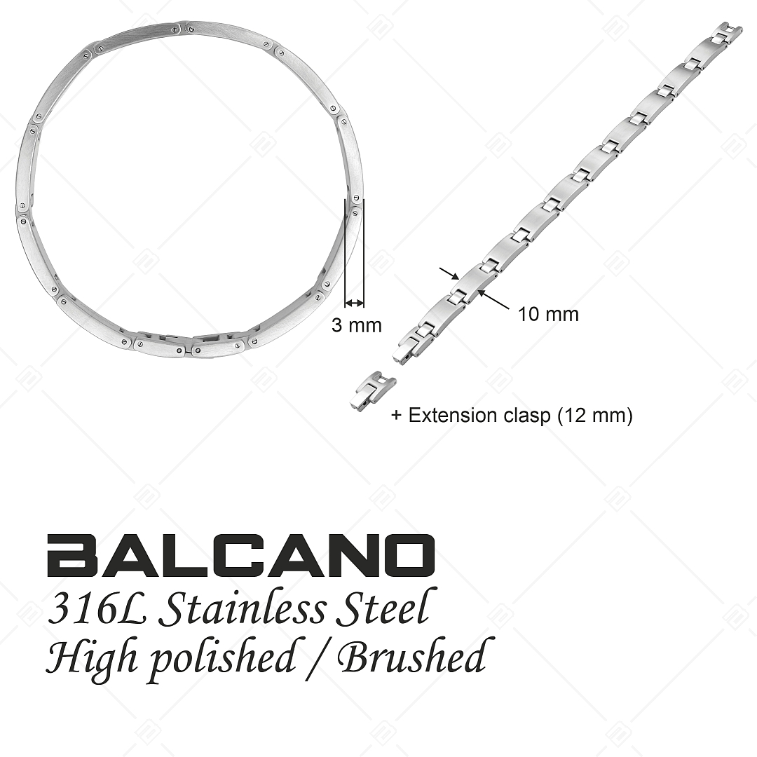 BALCANO - Denny / Stainless Steel Bracelet With Satin Finish (441483BC97)
