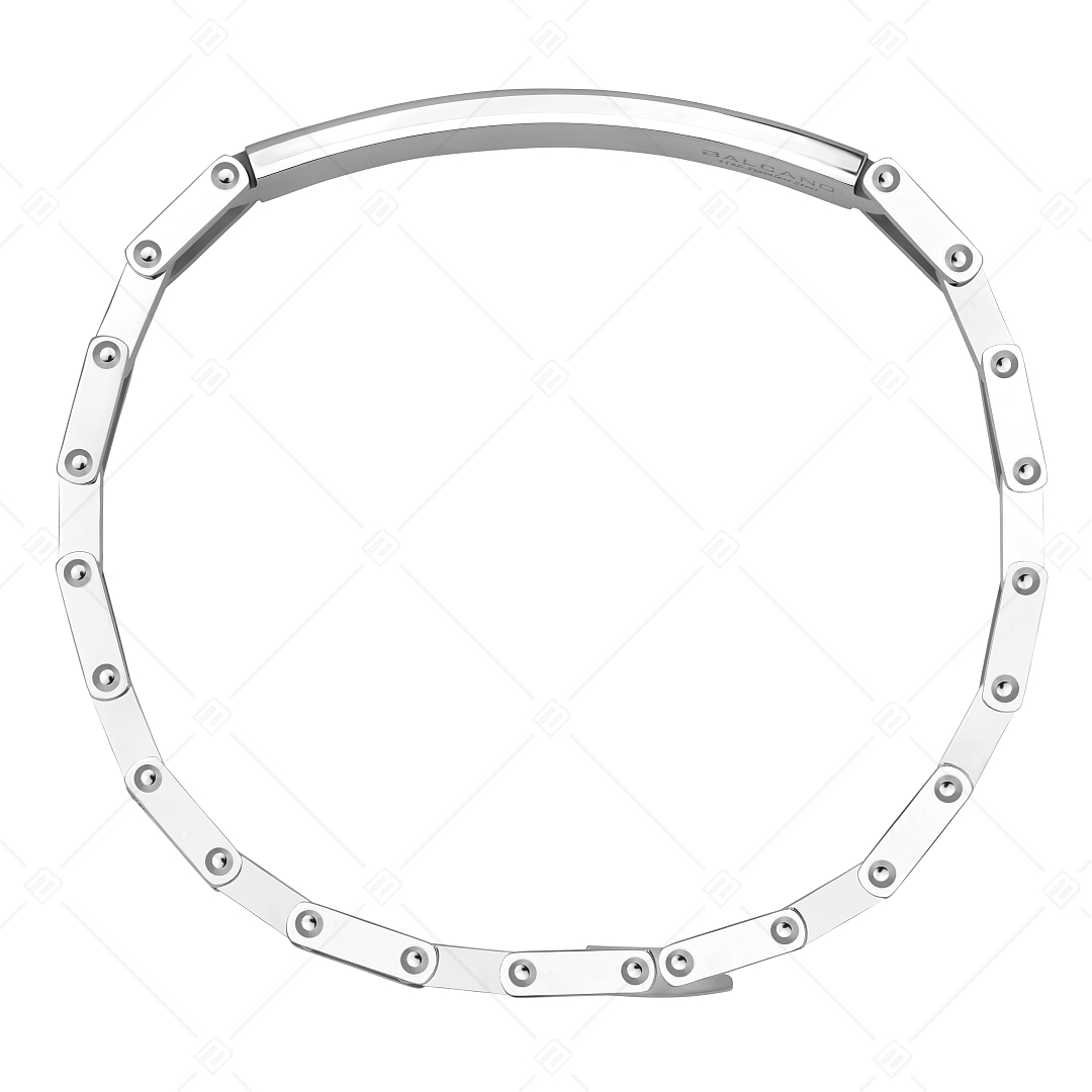 BALCANO - Patrick / Bracelet gravable en acier inoxydable avec hautement polie (441488EG97)