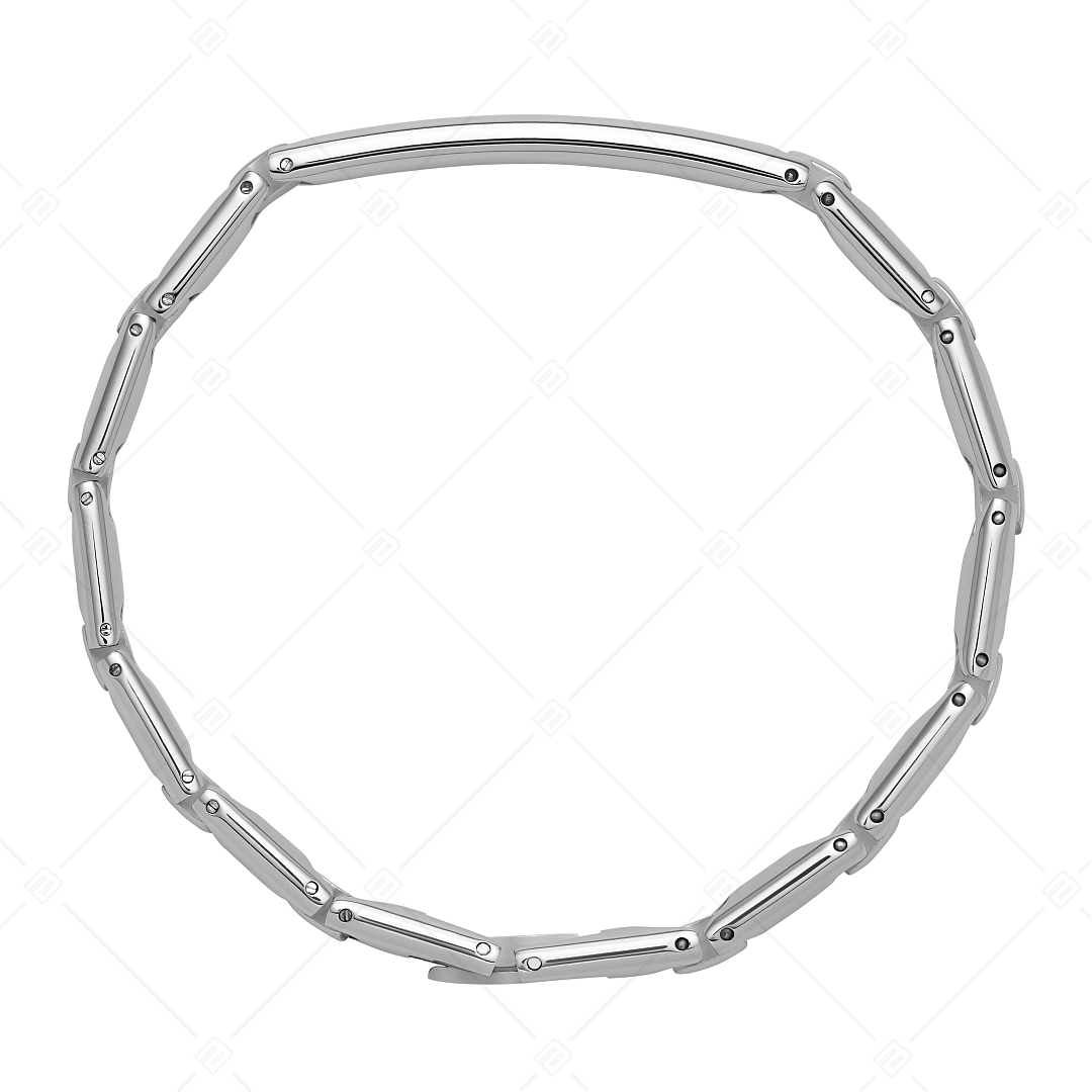 BALCANO - Taylor / Engravable, Rounded Stainless Steel Bracelet With High Polish (441497BL97)