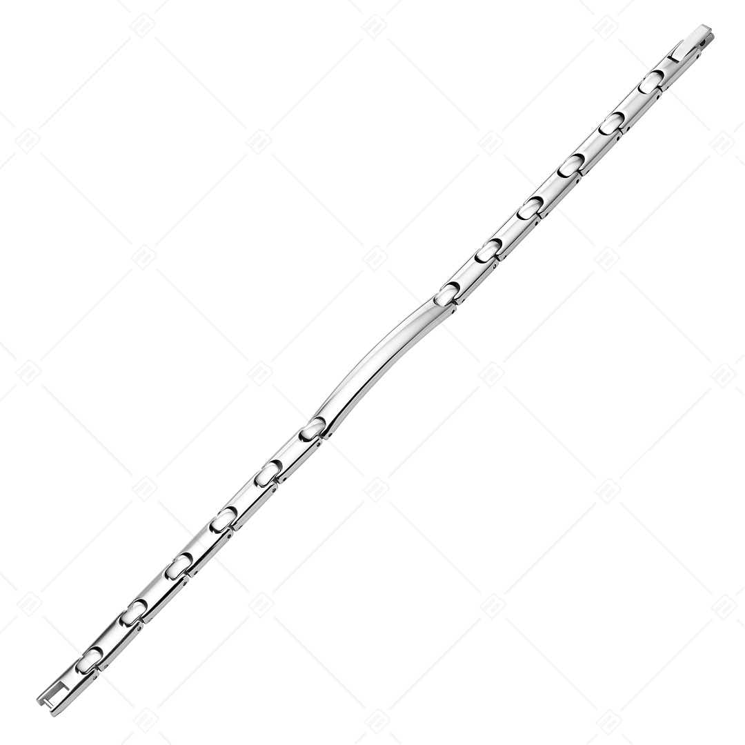 BALCANO - Taylor / Bracelet gravable, arrondi en acier inoxydable avec hautement polie (441497BL97)