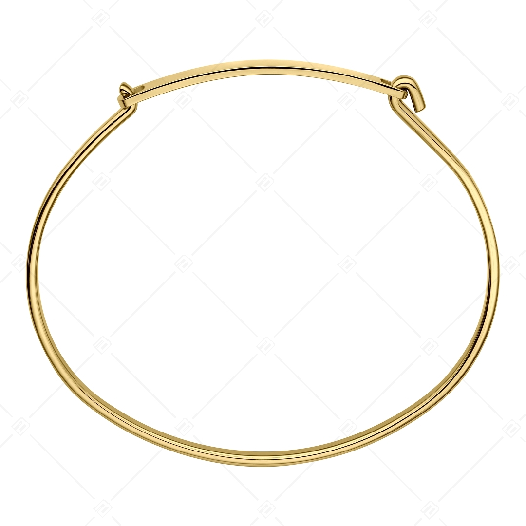 BALCANO - Clara / Bracelet en acier inoxydable de style minimal avec hautement polie, plaqué or 18K (441499BC88)