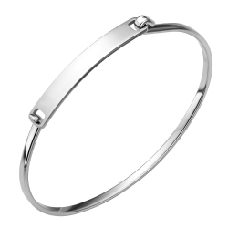 BALCANO - Clara / Bracelet en acier inoxydable de style minimal avec hautement polie