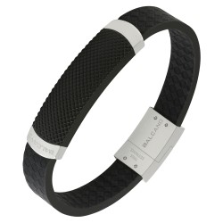 BALCANO - Marco / Leather bracelet with checkboard design