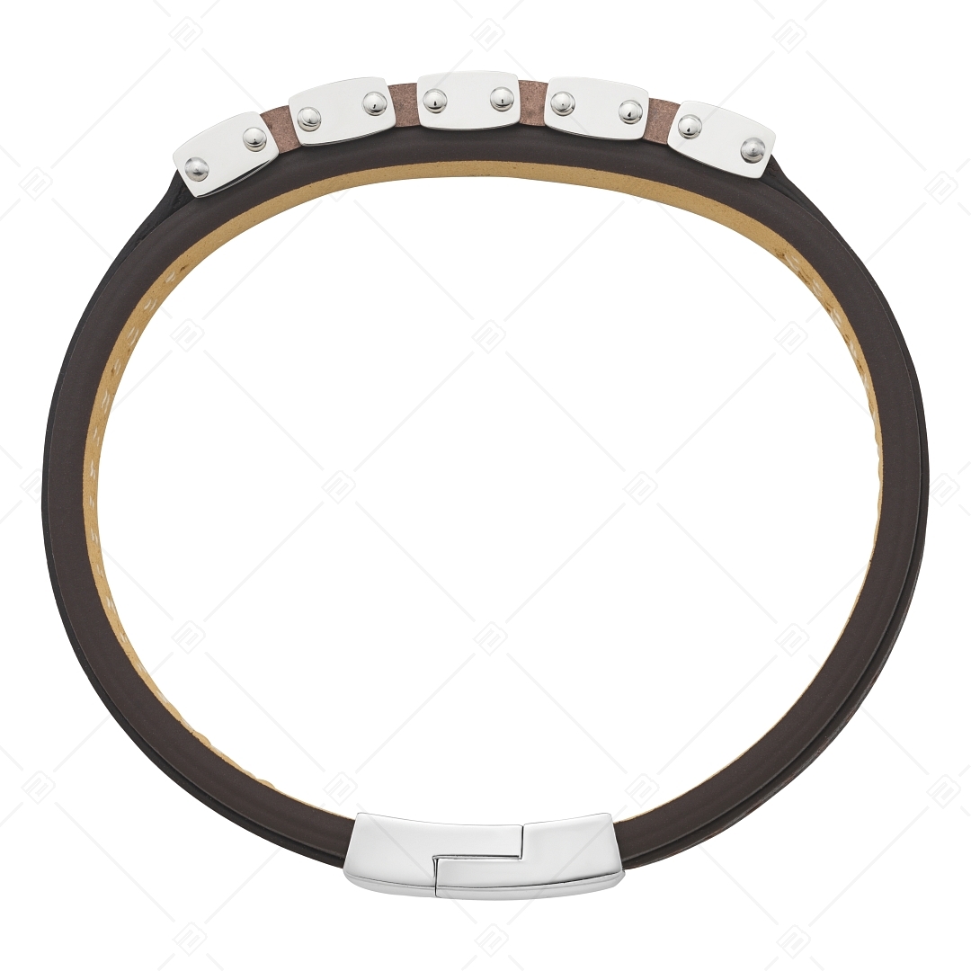 BALCANO - Ikon / Armband aus echtem Rindsleder mit Edelstahlverzierungen (442020BL66)