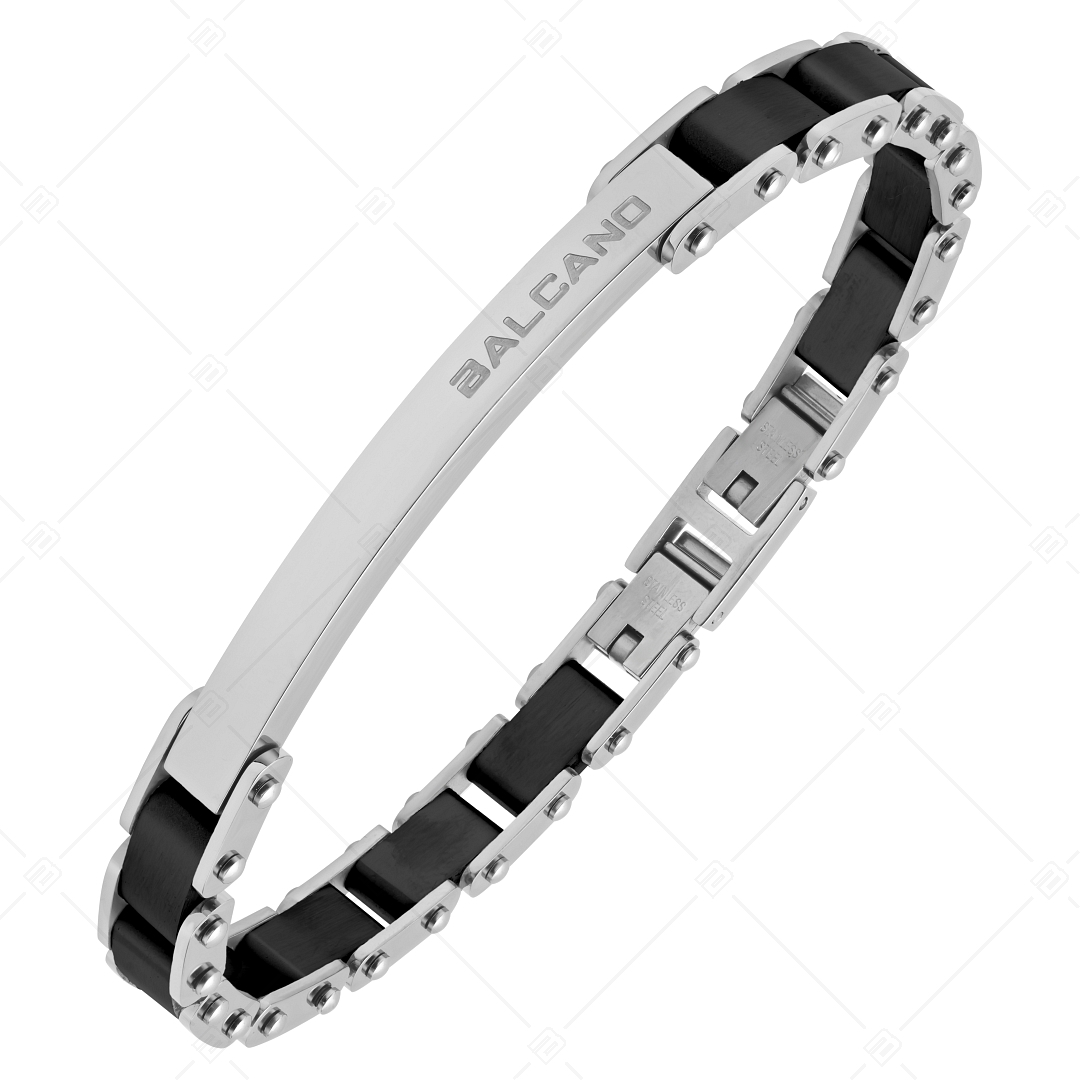 BALCANO - Vito / Stainless Steel Bracelet With High Polish and Black PVD Plated (442023BL11)