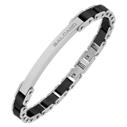 BALCANO - Vito / Stainless Steel Bracelet With High Polish and Black PVD Plated