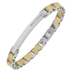 BALCANO - Vito / Stainless Steel Bracelet With High Polish and 18K Gold Plated