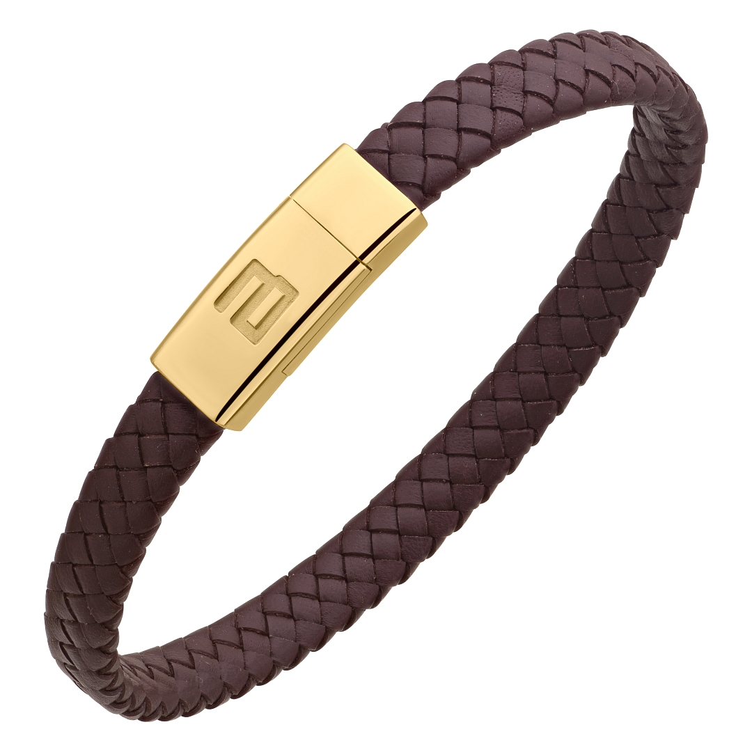 BALCANO - Logan / Echtes Leder armband mit Edelstahlelementen (442027BL66)