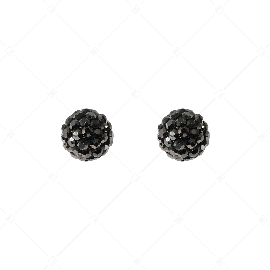BALCANO - Boucles d'oreilles Shamballa avec des cristaux tchèques (601002GT18)