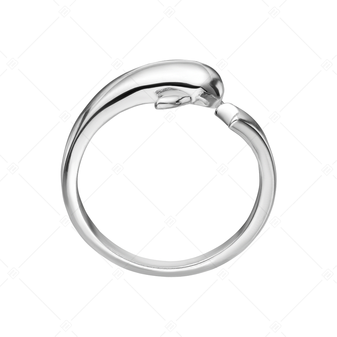 BALCANO - Dolphin / Dolphin Shaped Stainless Steel Toe Ring, High Polished (651001BC97)