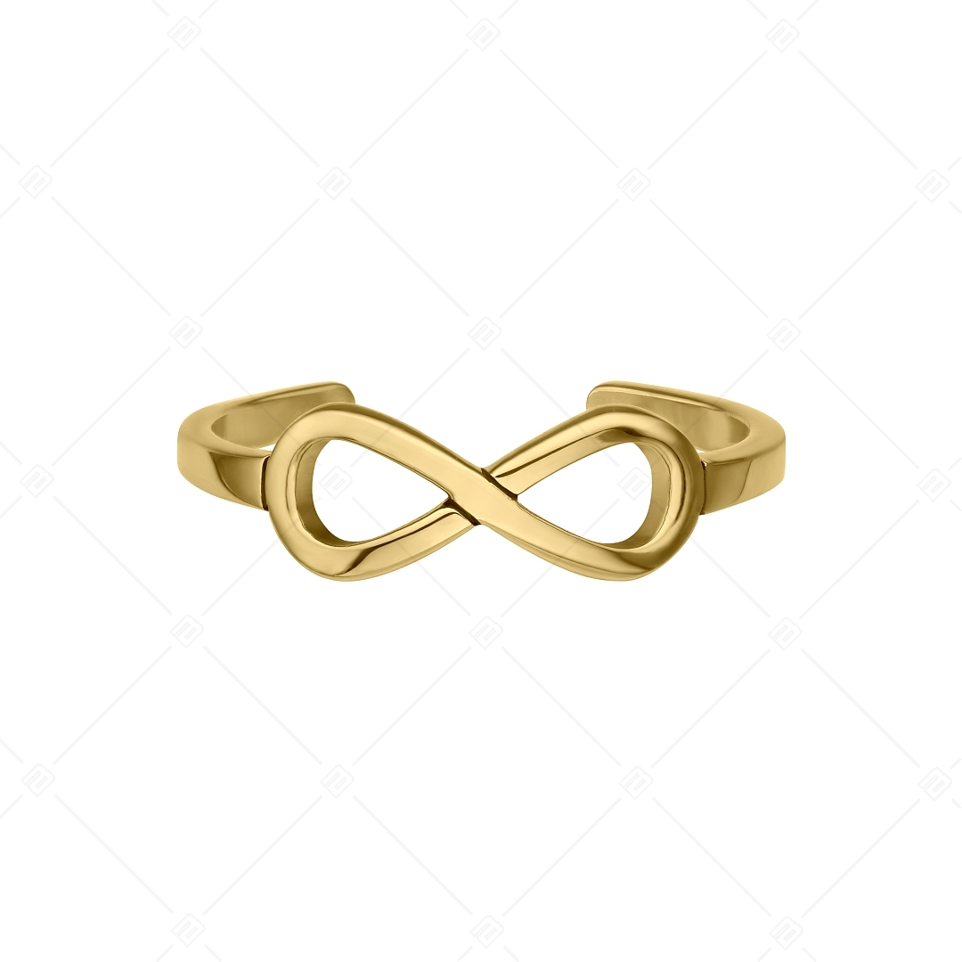 BALCANO - Infinity / Stainless Steel Toe Ring With Infinity Symbol, 18K Gold Plated (651002BC88)