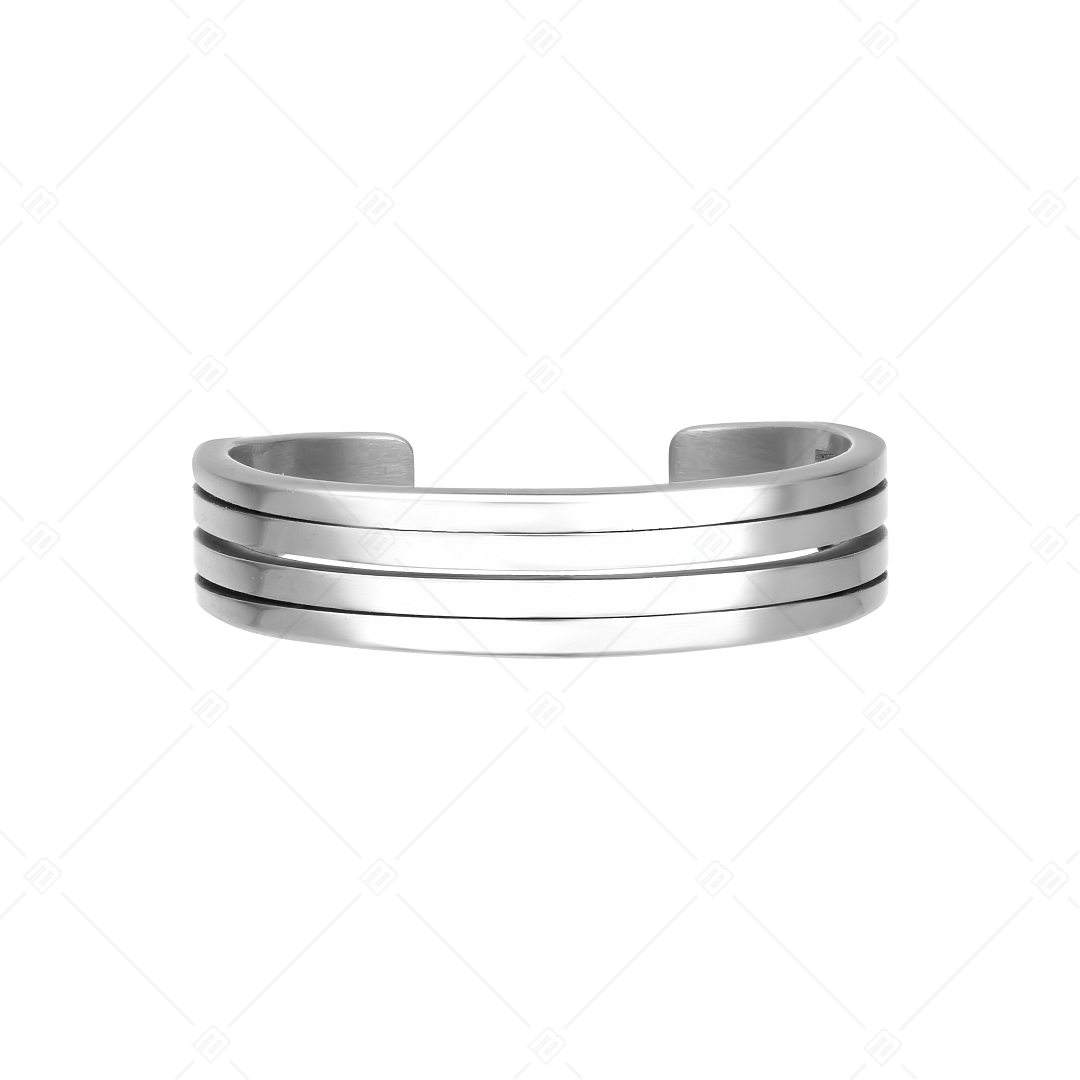 BALCANO - Arc / Multi-Lane Arc Shaped Stainless Steel Toe Ring, High Polished (651004BC97)
