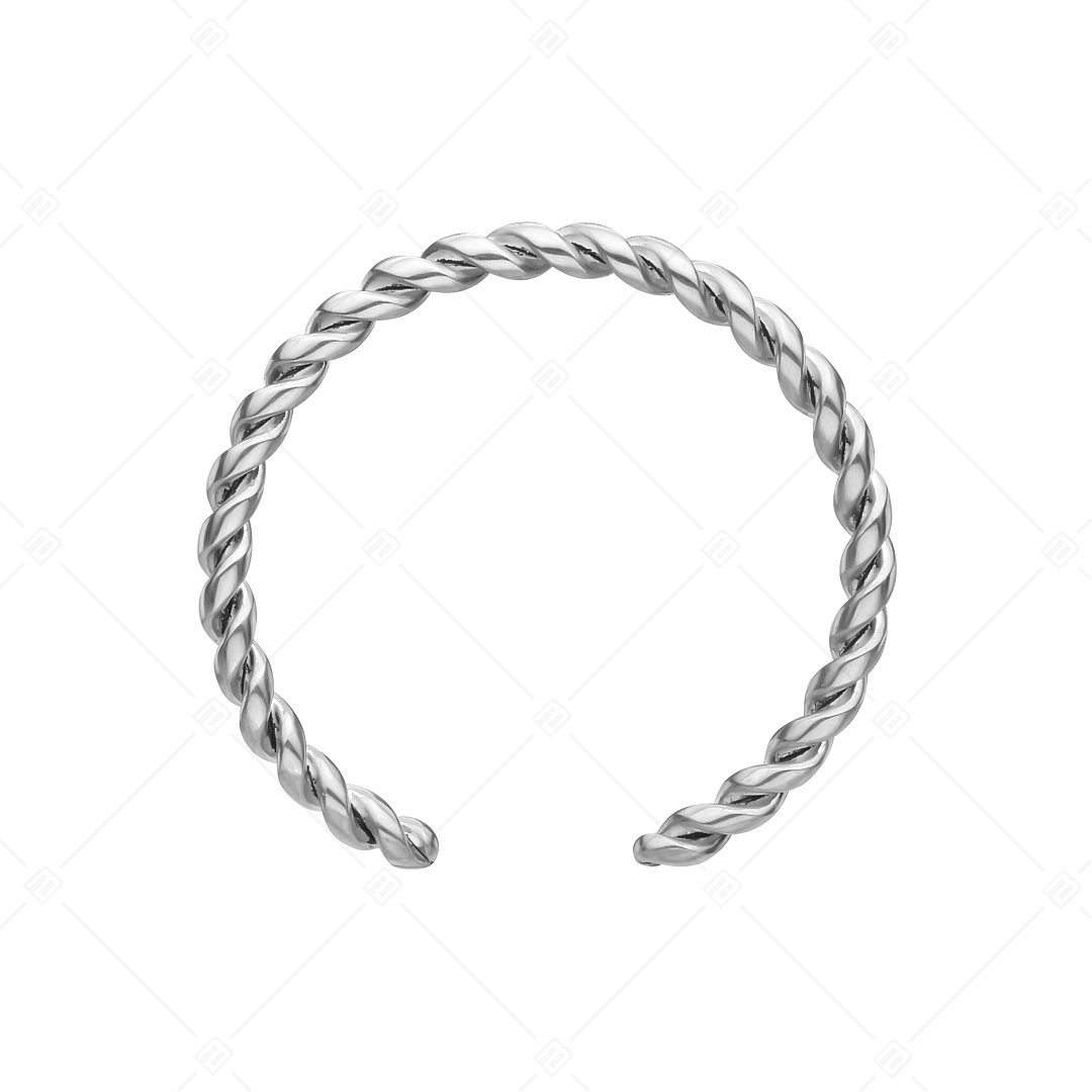 BALCANO - Reel / Spiral Shaped Stainless Steel Toe Ring, High Polished (651012BC97)