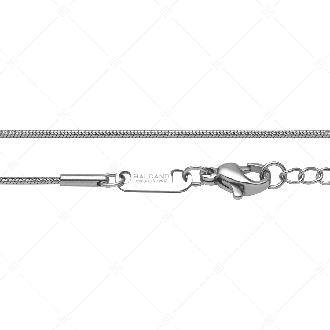 BALCANO - Snake / Edelstahl Schlangenkette-Fußkette mit Hochglanzpolierung - 1,2 mm (751211BC97)