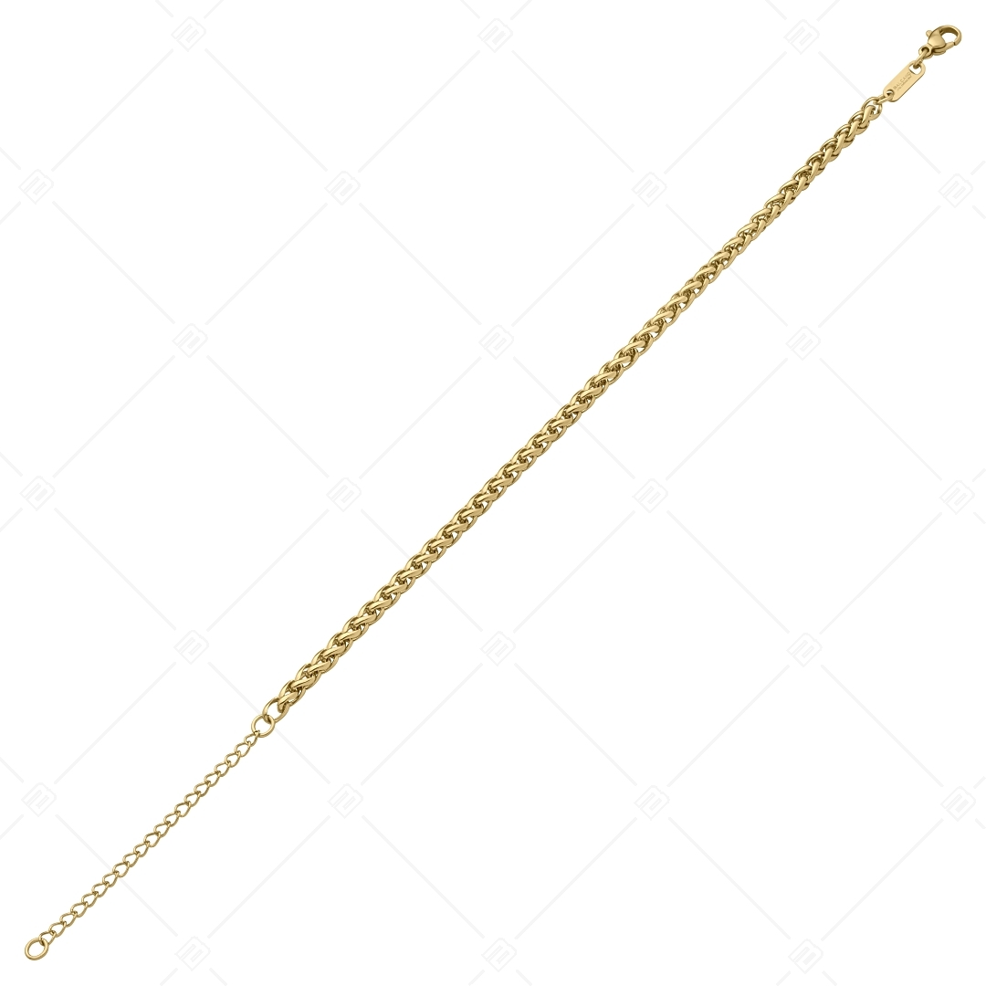 BALCANO - Braided / Edelstahl Geflochtene Kette-Fußkette, 18K vergoldet - 4 mm (751216BC88)