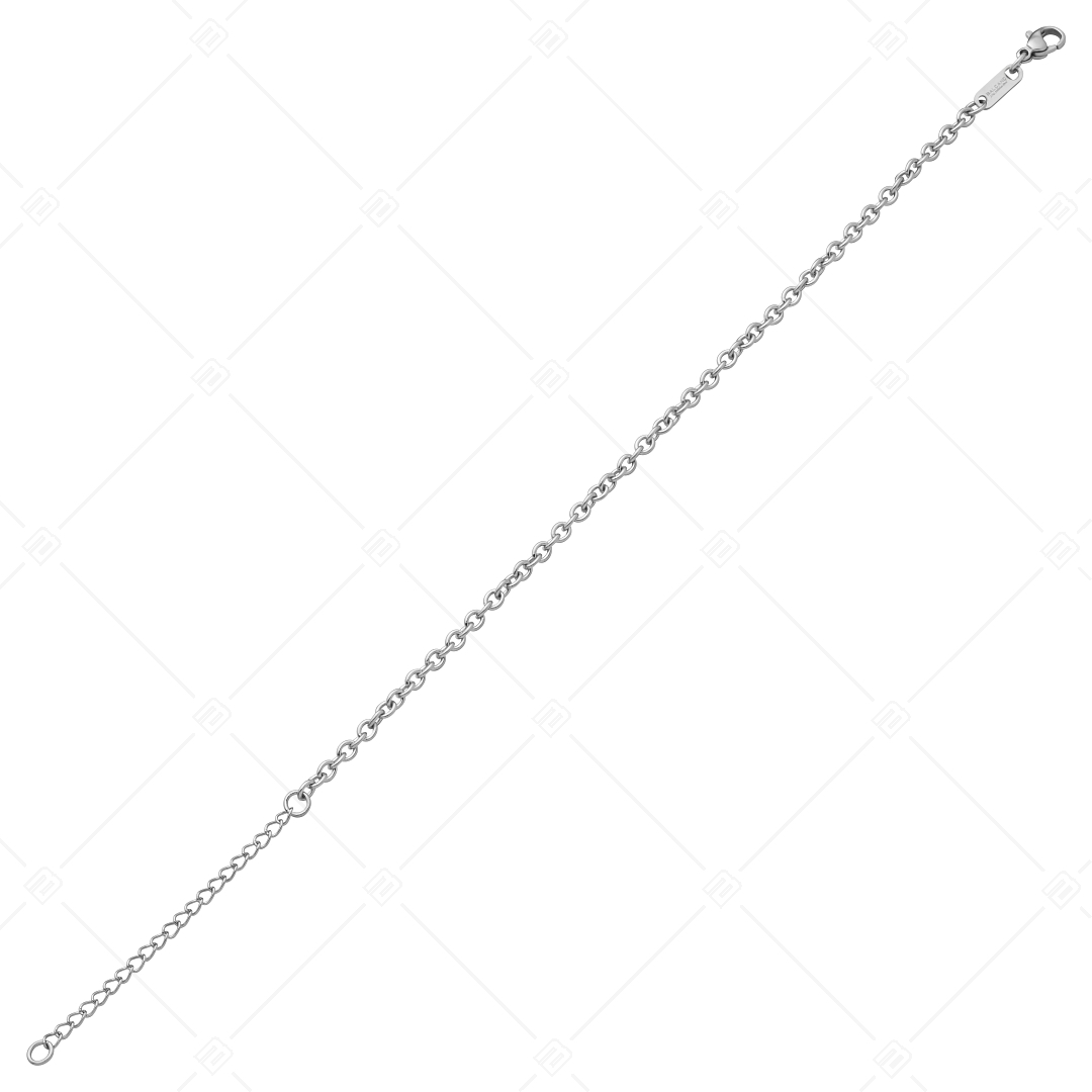 BALCANO - Cable Chain / Edelstahl Ankerkette-Fußkette mit Spiegelglanzpolierung - 3 mm (751235BC97)