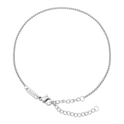 BALCANO - Round Venetian / Stainless Steel Round Venetian Chain-Anklet, High Polished - 1,2 mm