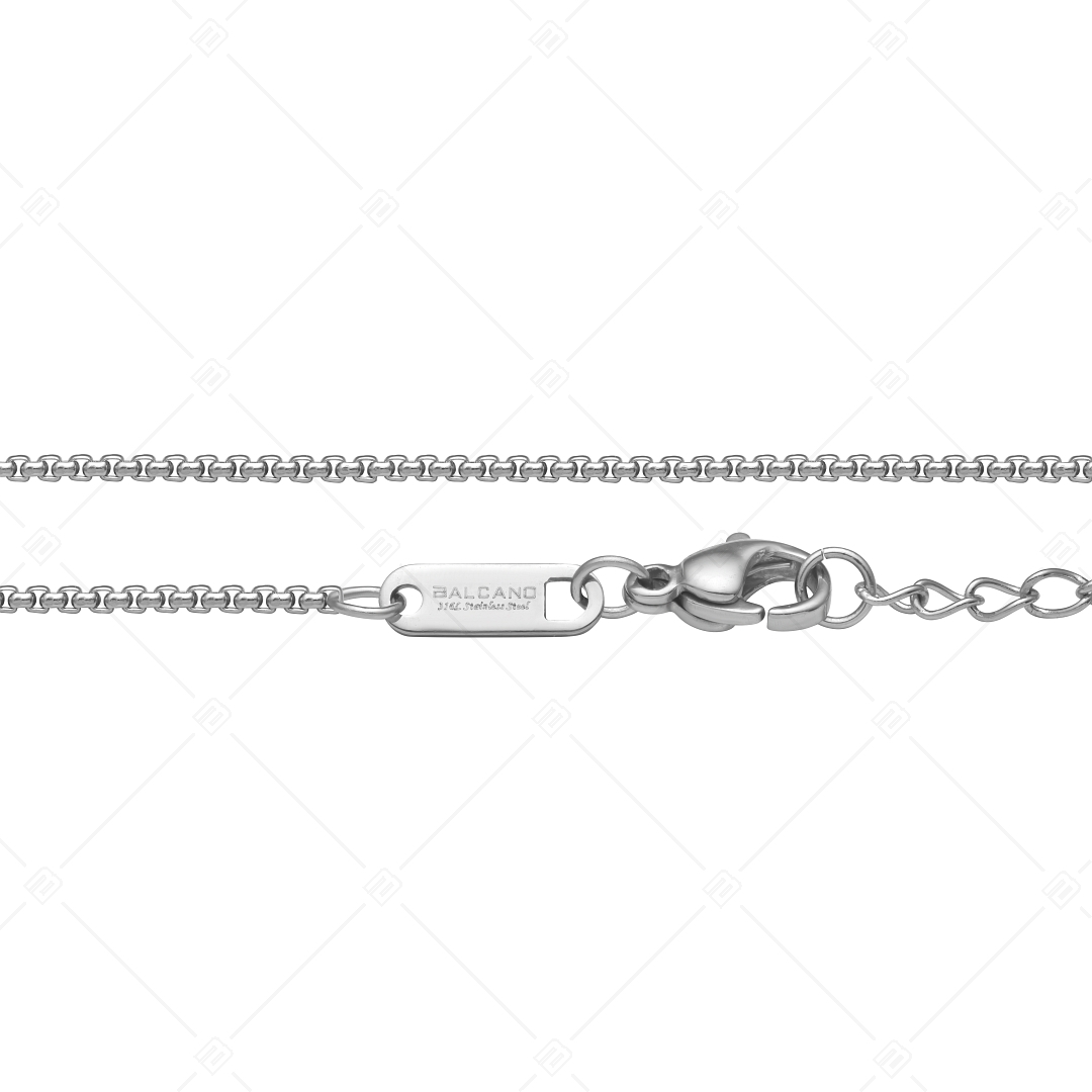 BALCANO - Round Venetian / Stainless Steel Round Venetian Chain-Anklet, High Polished - 1,5 mm (751242BC97)