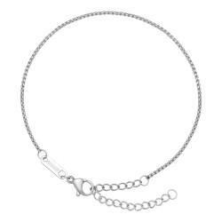 BALCANO - Round Venetian / Stainless Steel Round Venetian Chain-Anklet, High Polished - 1,5 mm